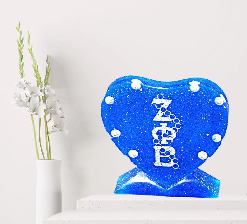 Zeta Phi Beta Heart