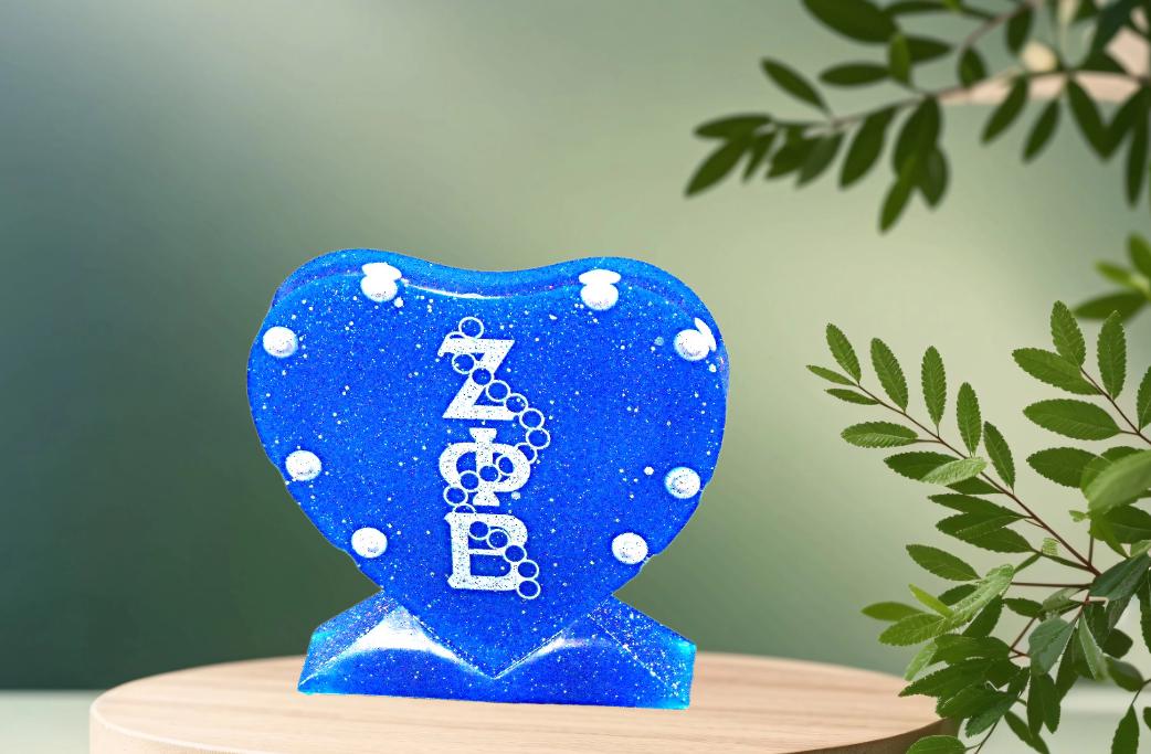 Zeta Phi Beta Heart