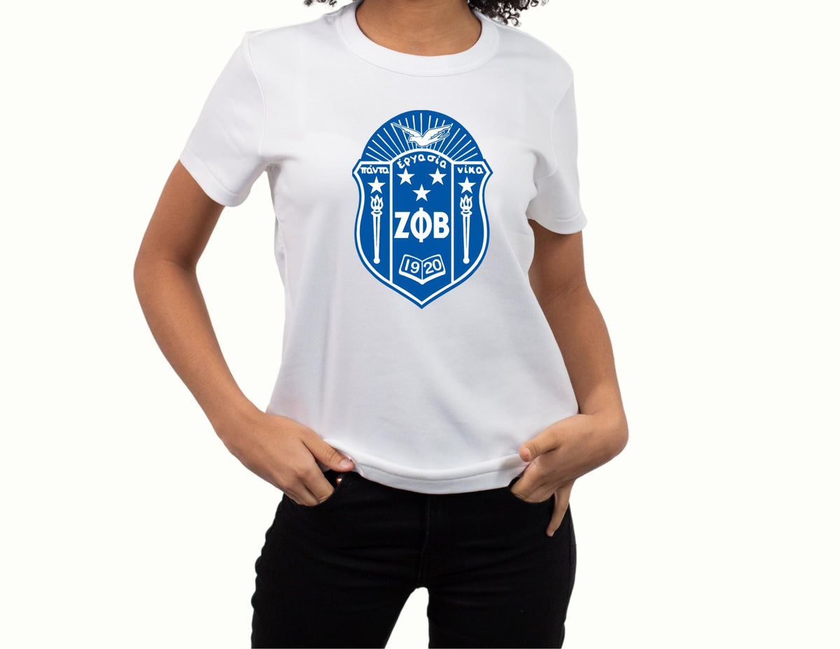 Zeta Phi Beta Sorority Shield T-Shirt