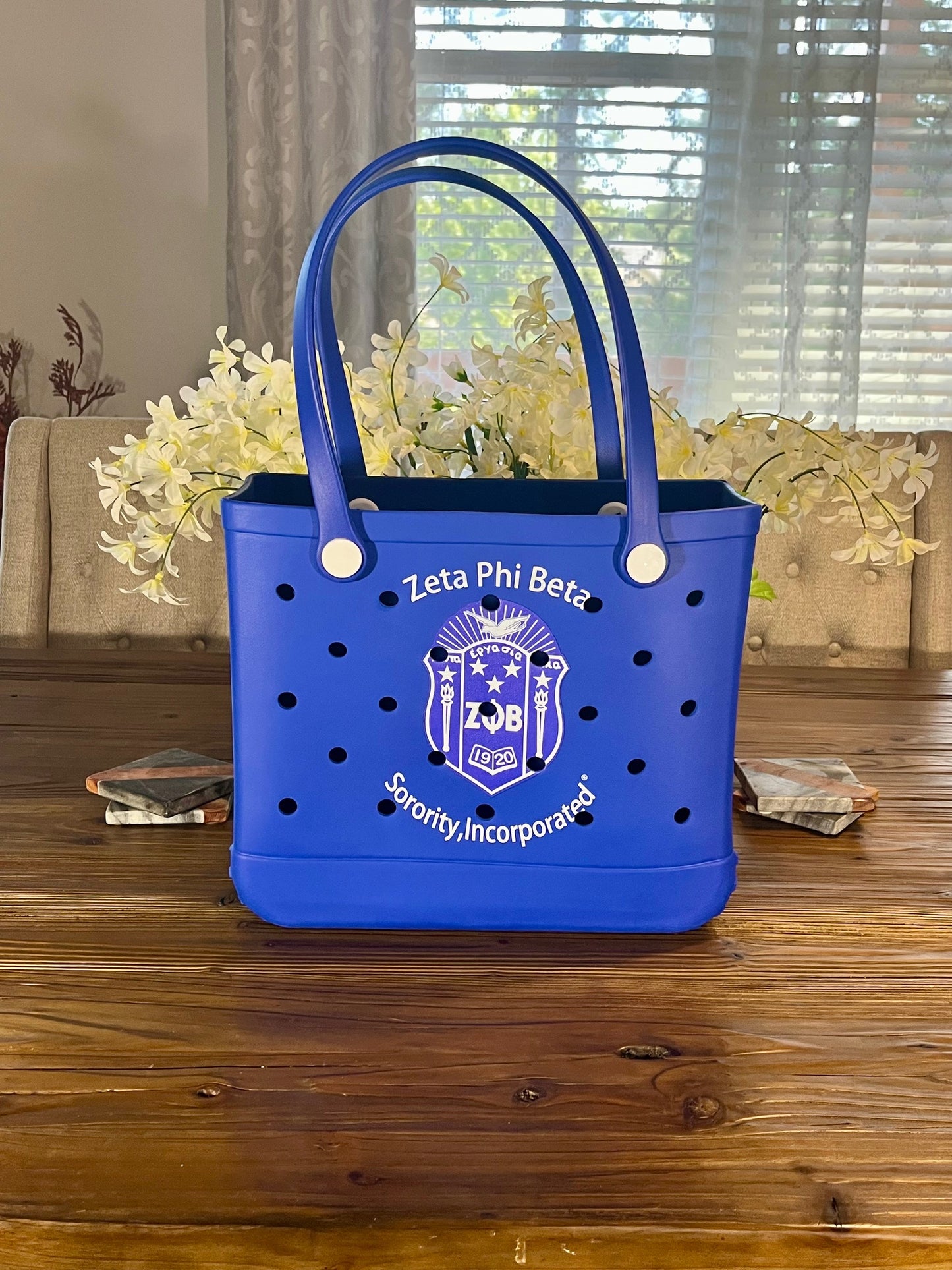 Zeta Phi Beta Shield Carry Beach Shopping Bag