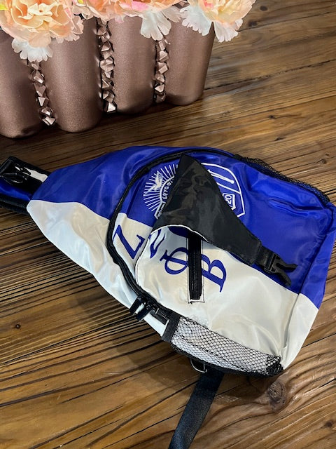 Zeta Phi Beta Shield Crossbody Bag