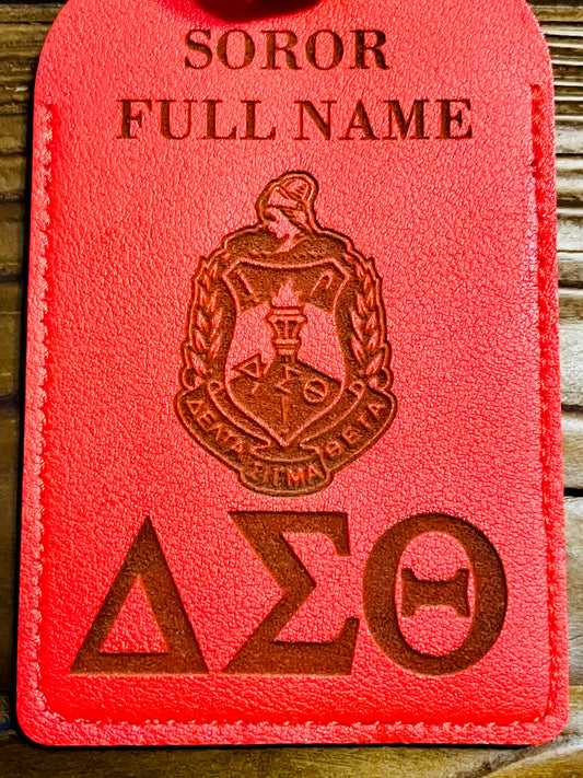 Delta Sigma Theta Luggage Tag