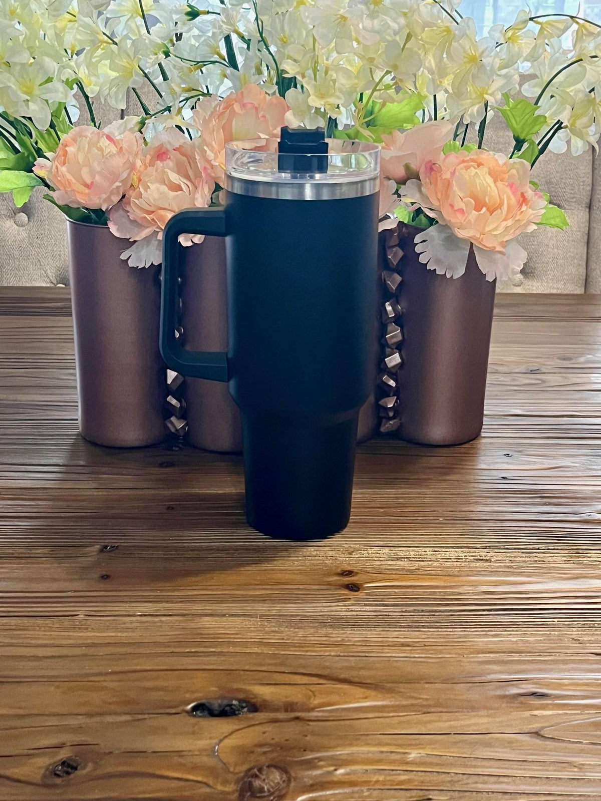 Zeta Phi Beta Tumbler 40oz with Straw Custom Laser Engraved Finer
