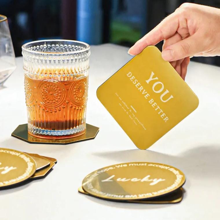 Non-slip Coasters Stainless Steel