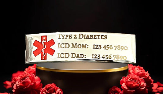 Personalized Laser Engraved Medical ID Bracelet: Adjustable Watch Strap