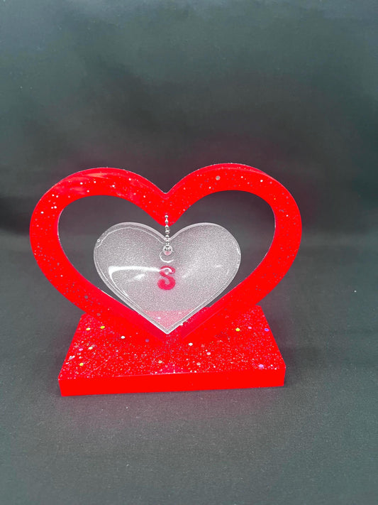 Alabama Heart Customizable Heart Center Piece