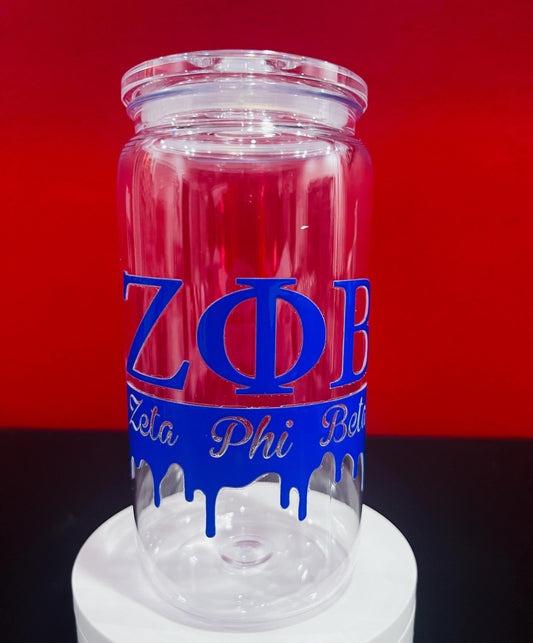 Dripping ZOB 16oz Cup with Straw.