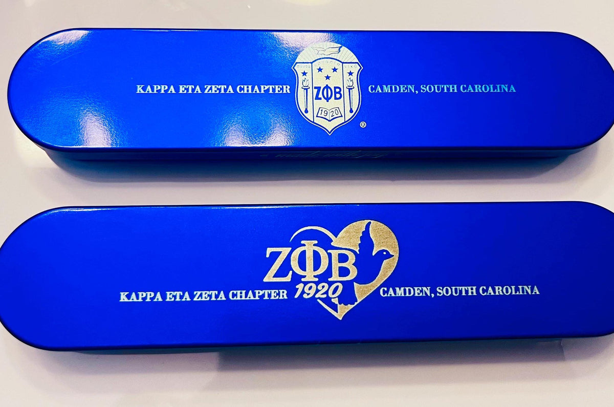 Zeta Phi Beta Engraved Sorority Pen with Case