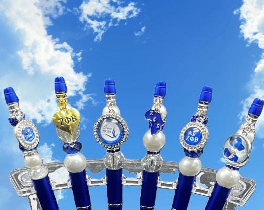 Zeta Phi Beta Jewelry Pens