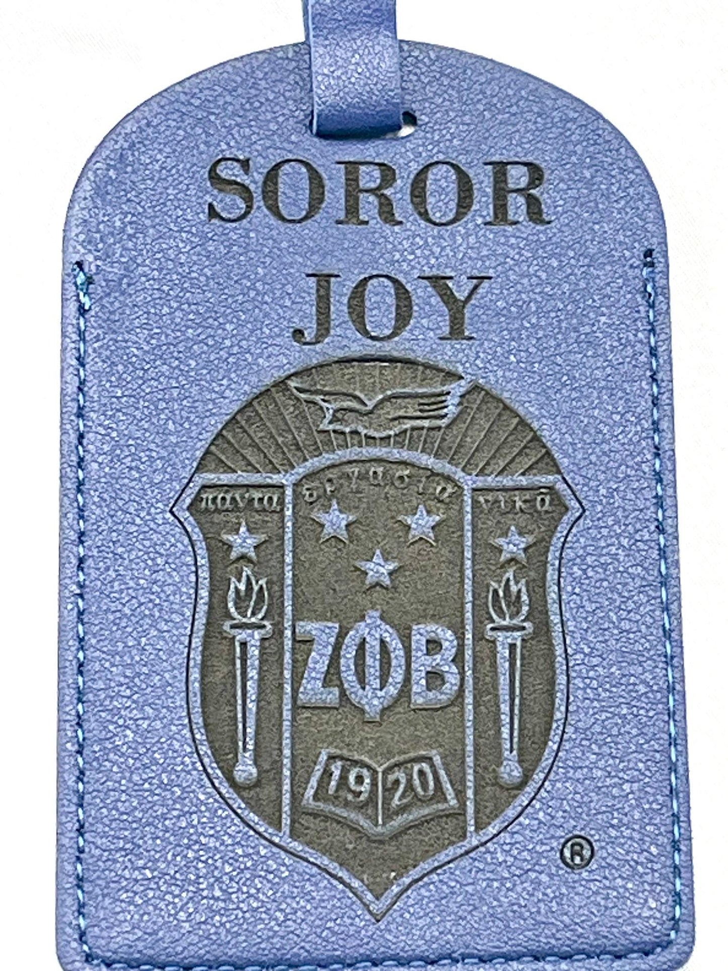 Zeta Phi Beta Luggage Tag