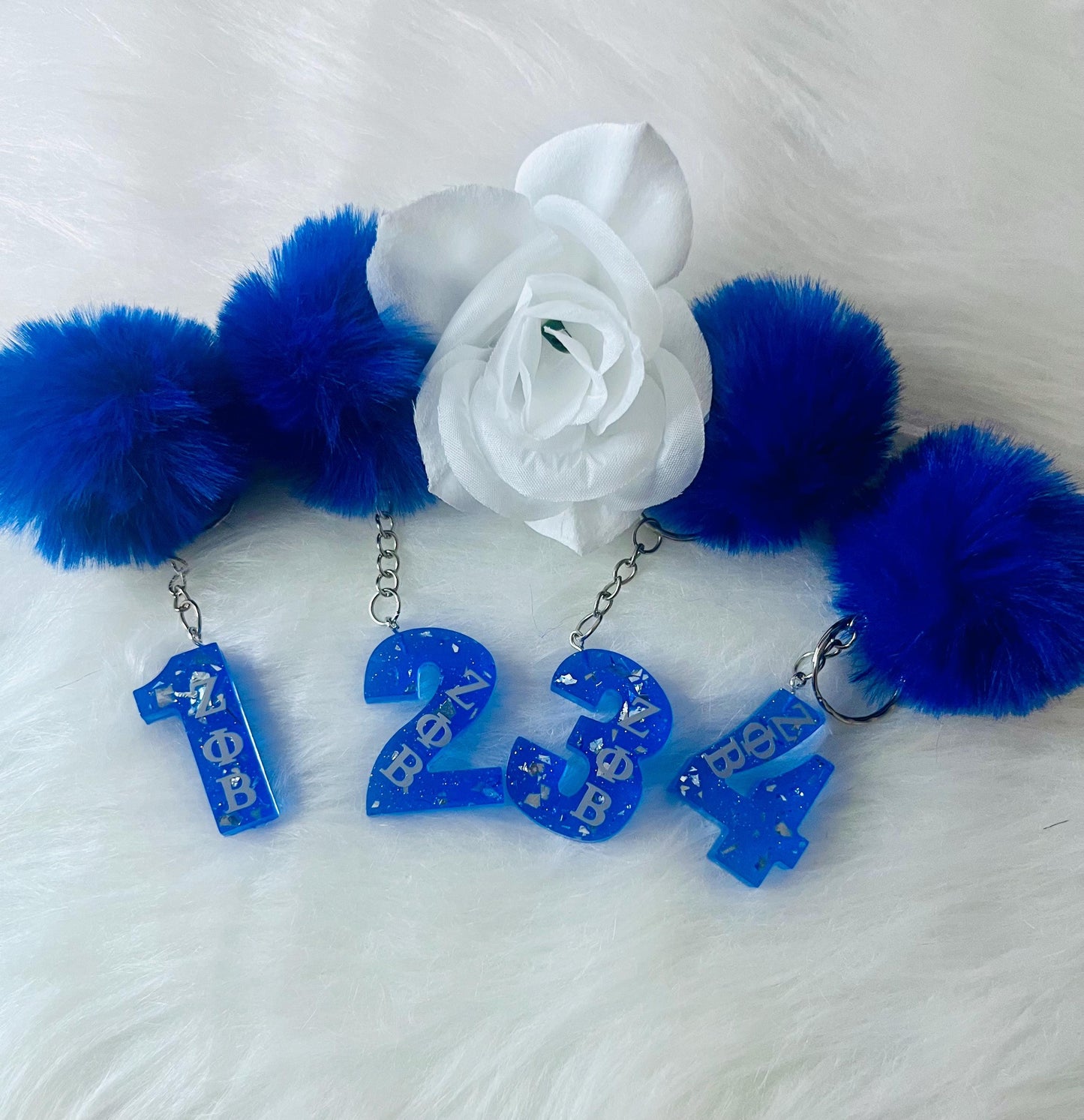 Line Number Keychain/Sorority