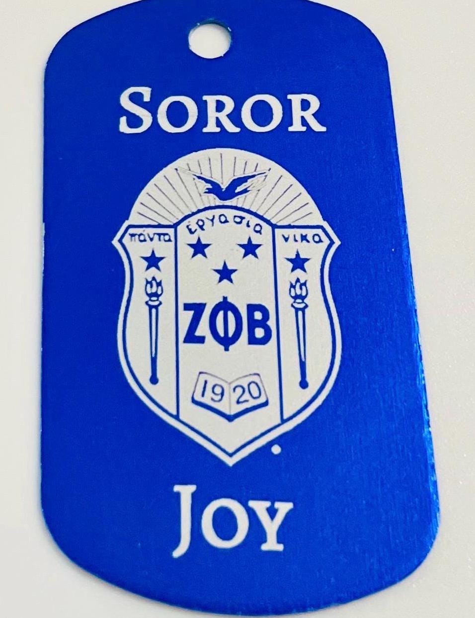 Zeta Phi Beta ID Necklace