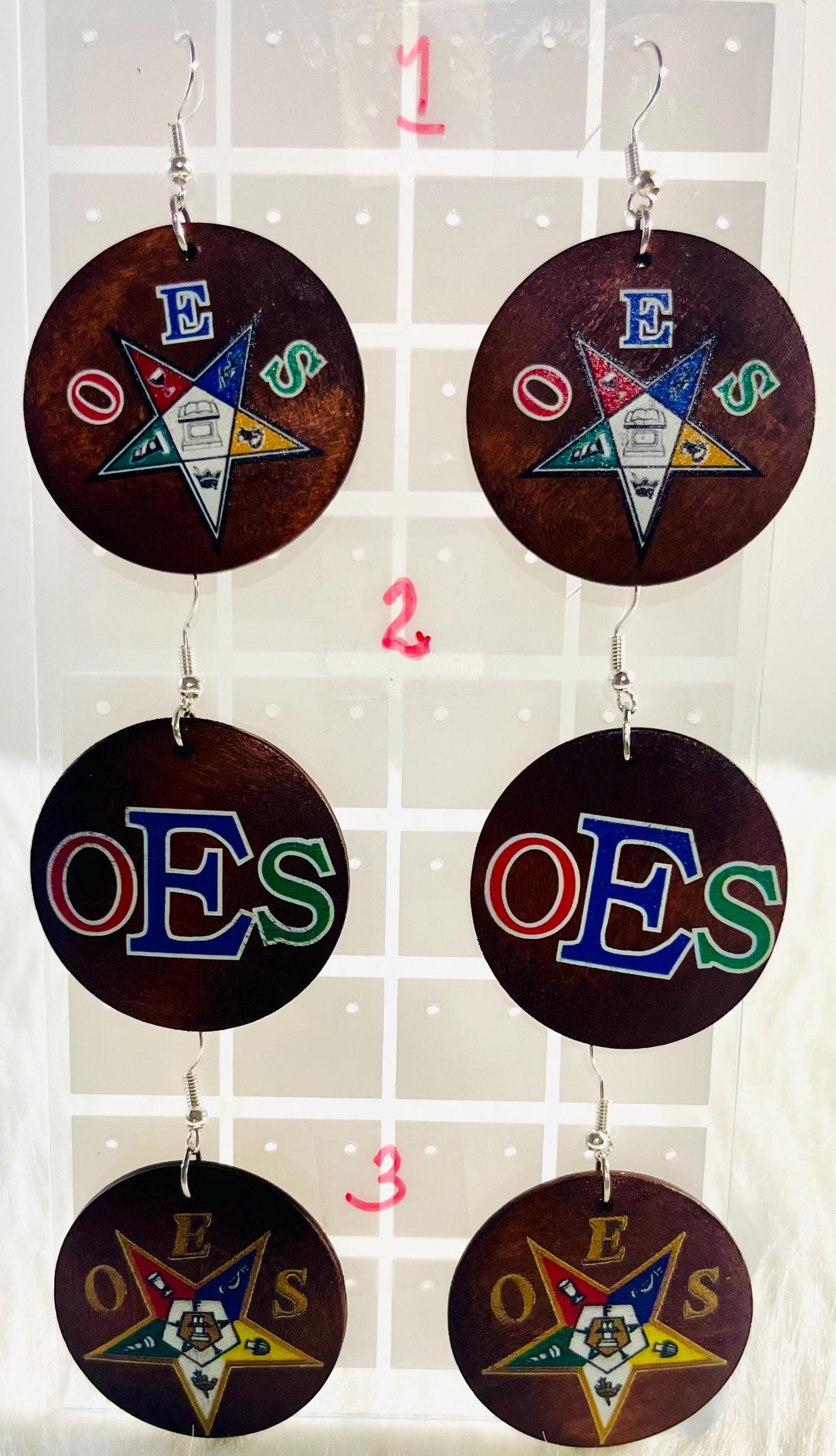 Order of Eastern Star Earrings