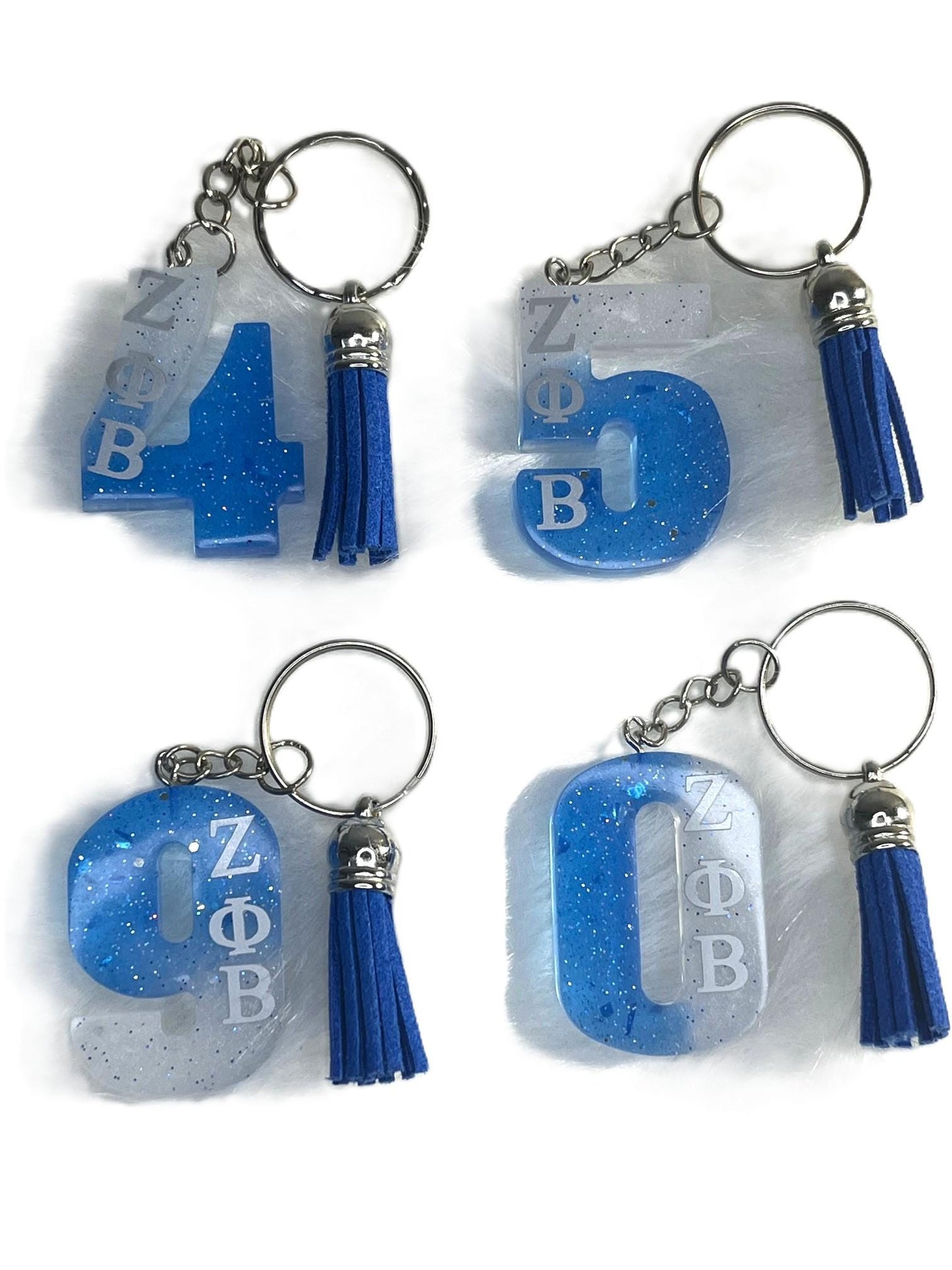Line Number Keychain/Sorority