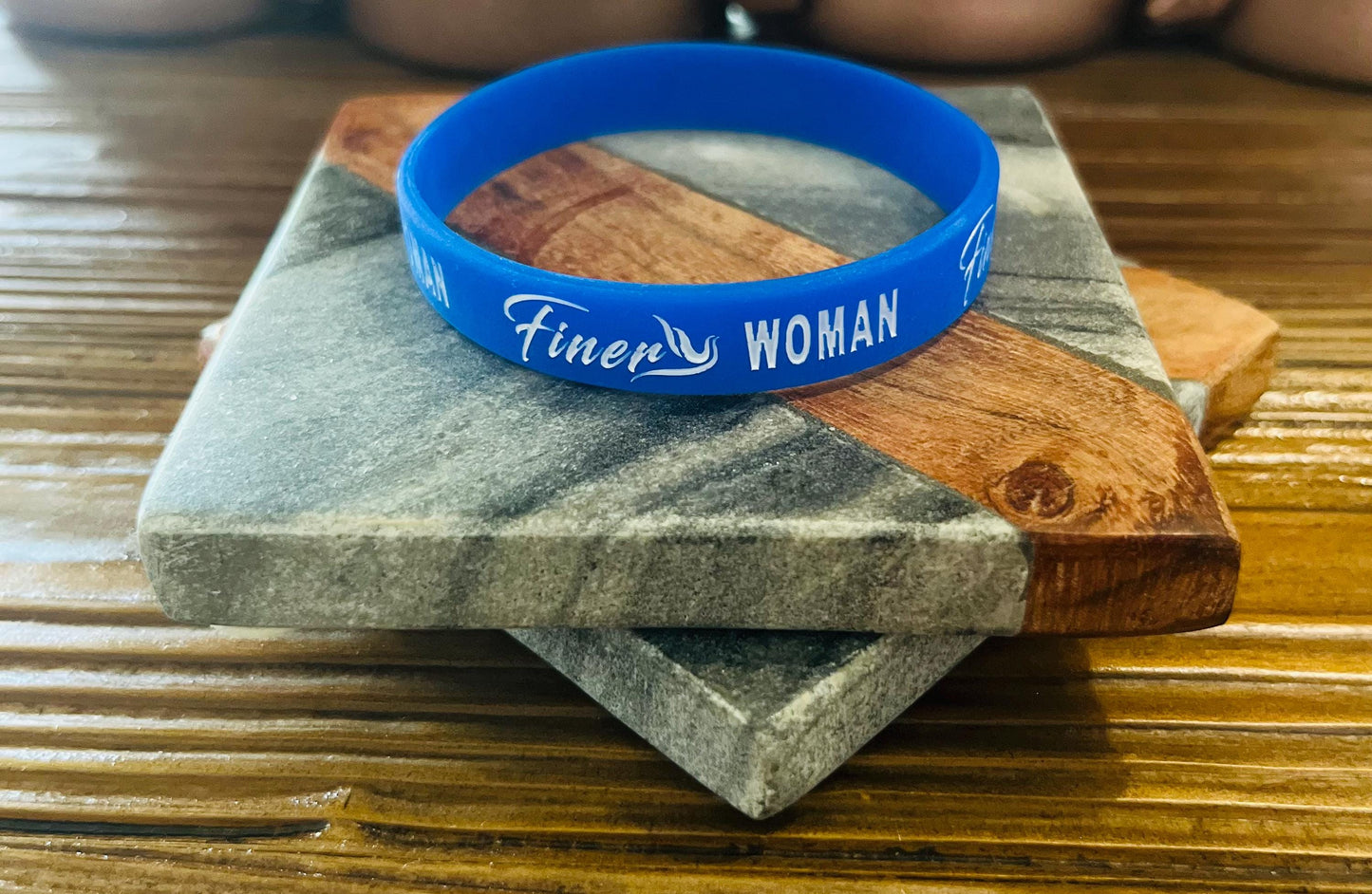 Zeta Phi Beta Sorority Finer Woman/Dove Silicone Rubber Wristband