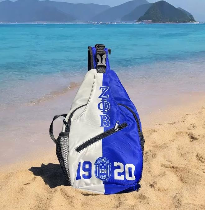 Zeta Phi Beta Shield/1920 Crossbody Bag