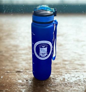Phi Beta Sigma Water Bottle: 32 oz. Fraternity Gift Circle Emblem