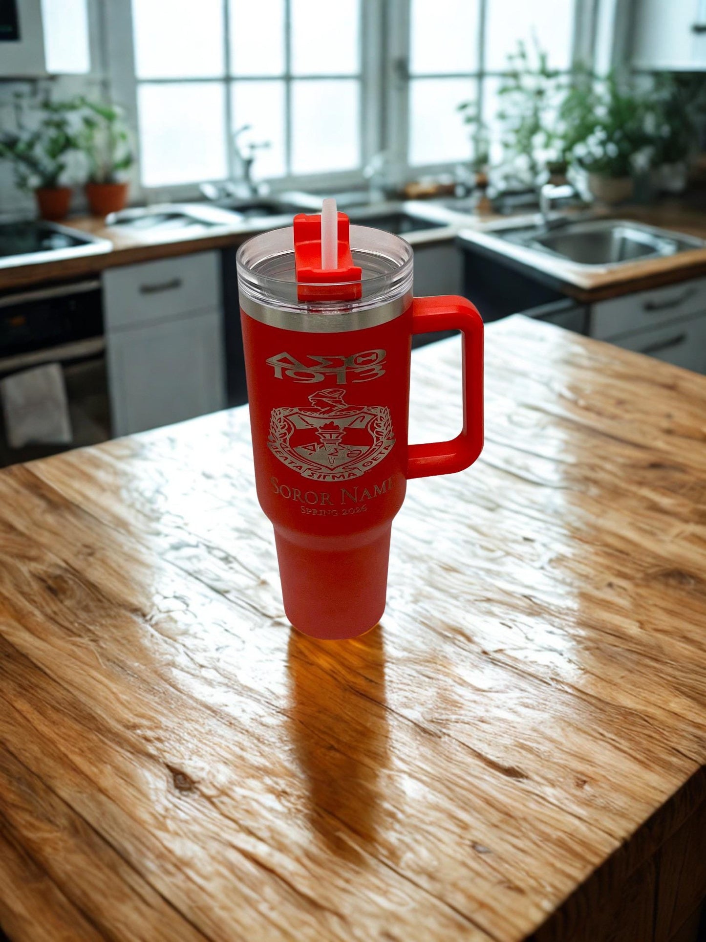 Delta Sigma Theta Custom Laser Engraved Tumbler 40oz