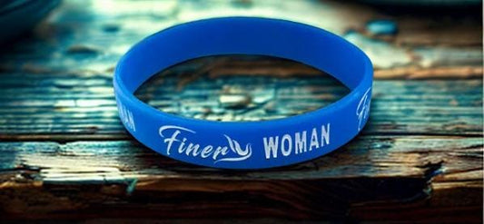 Zeta Phi Beta Sorority Finer Woman/Dove Silicone Rubber Wristband