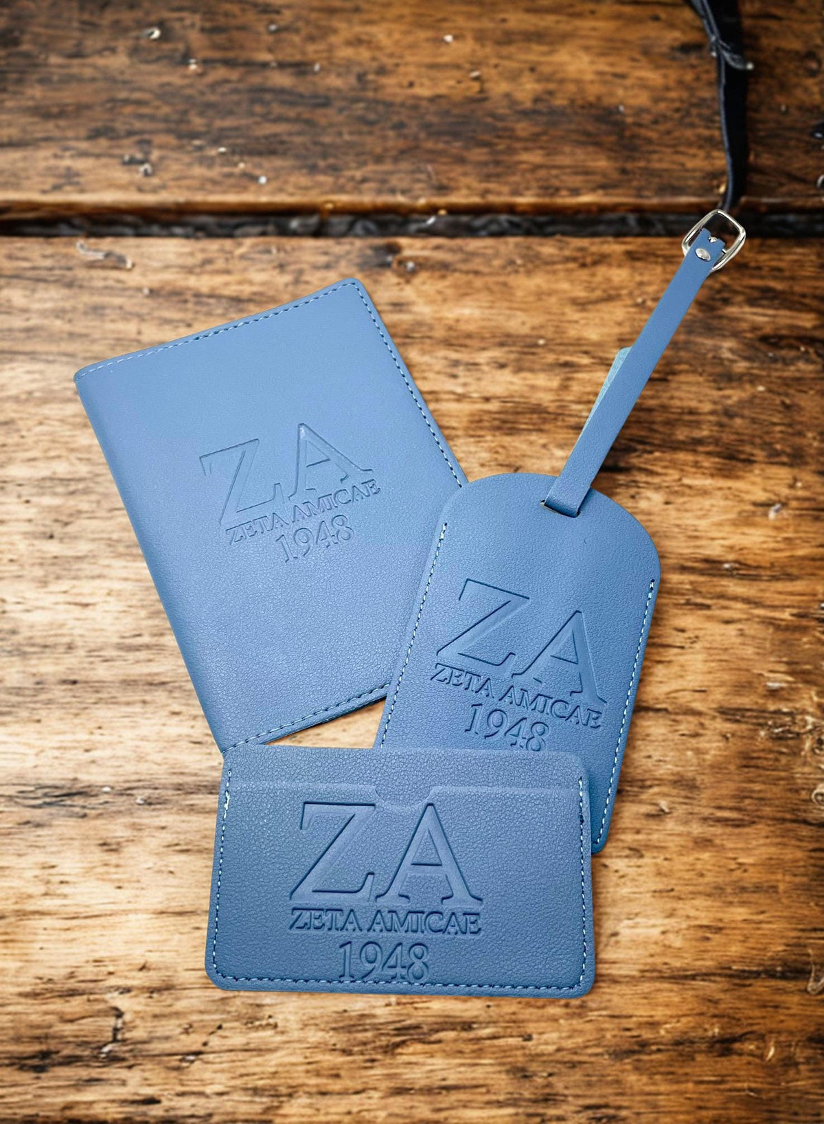 Zeta Amicae 3pcs Travel Set, Passport Holder, Luggage Tag & Wallet ZA