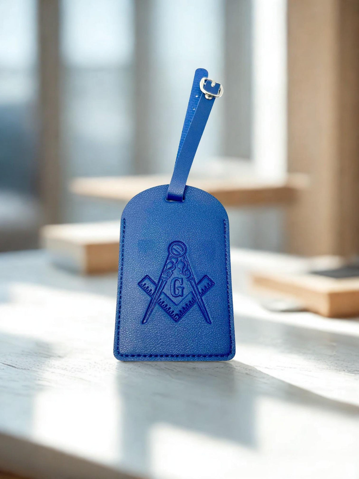 Masonic Luggage Tag: Traveling Bag Tag