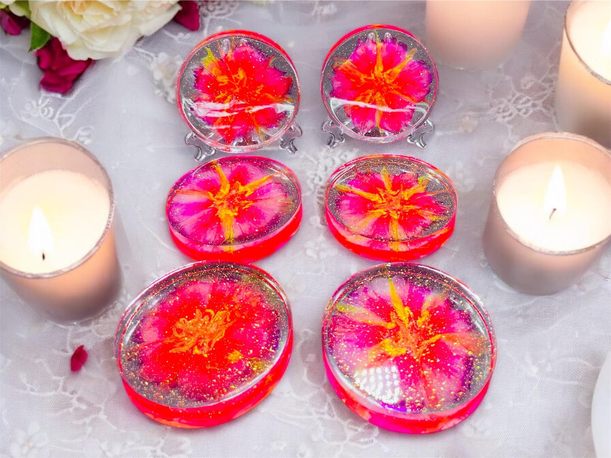 Blooming Coasters Resin