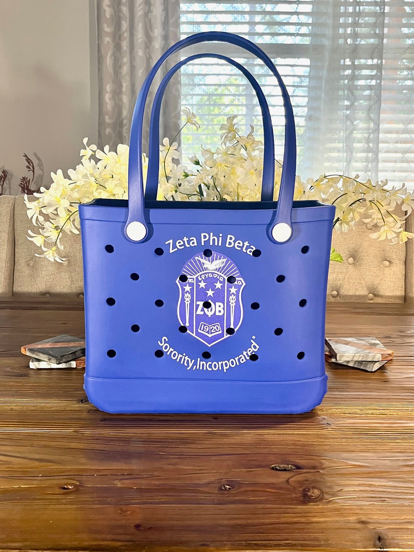 Zeta Phi Beta Shield Carry Beach Shopping Bag