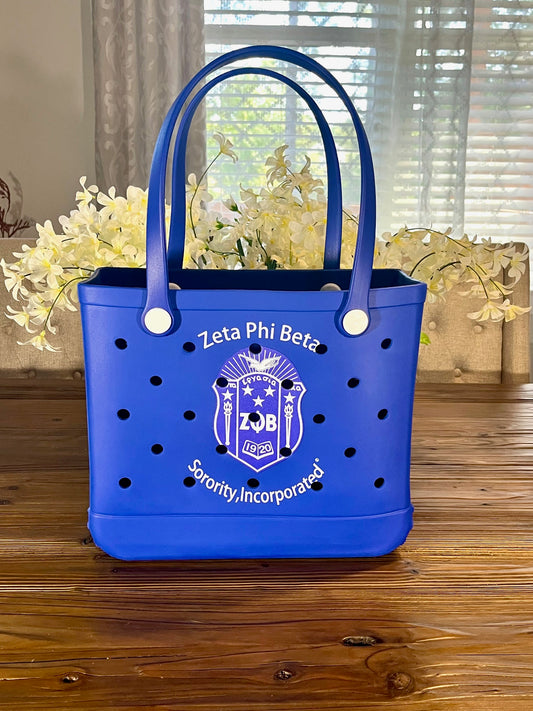 Zeta Phi Beta Shield Carry Beach Shopping Bag