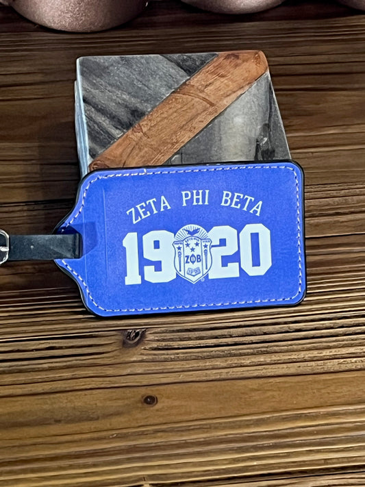 Zeta Phi Beta Luggage Tag