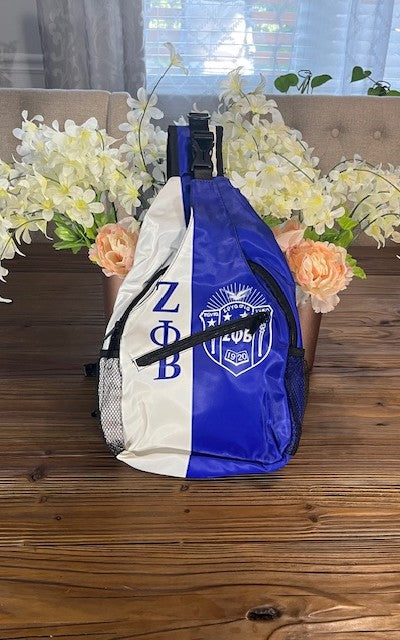 Zeta Phi Beta Shield Crossbody Bag