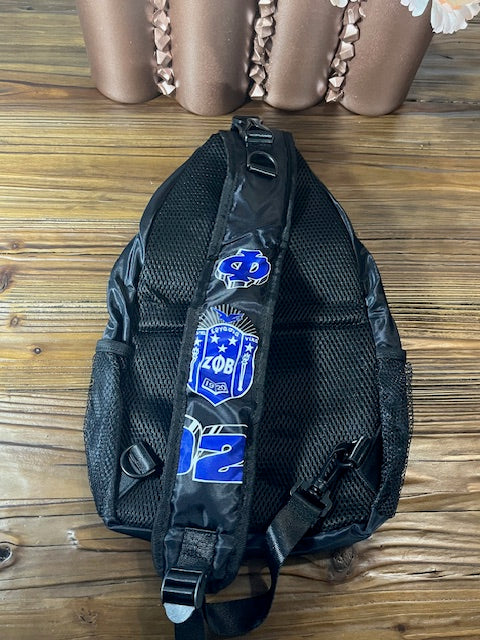 Zeta Phi Beta Shield Crossbody Bag