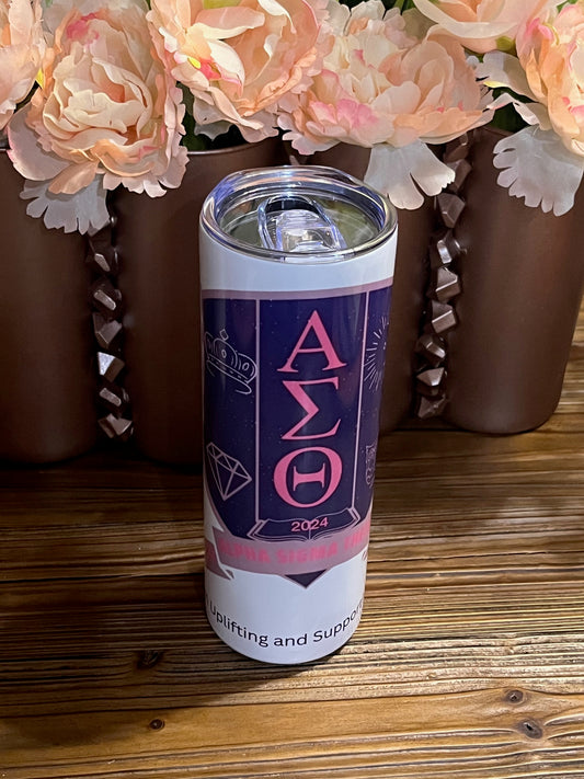 Alpha Sigma Theta Sorority 20oz Tumbler