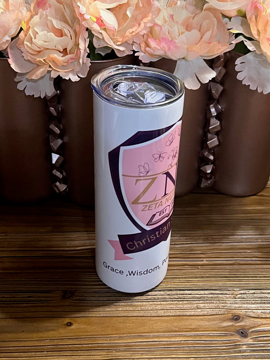 Zeta Nu Alpha Christian Sorority Inc 20oz Tumbler