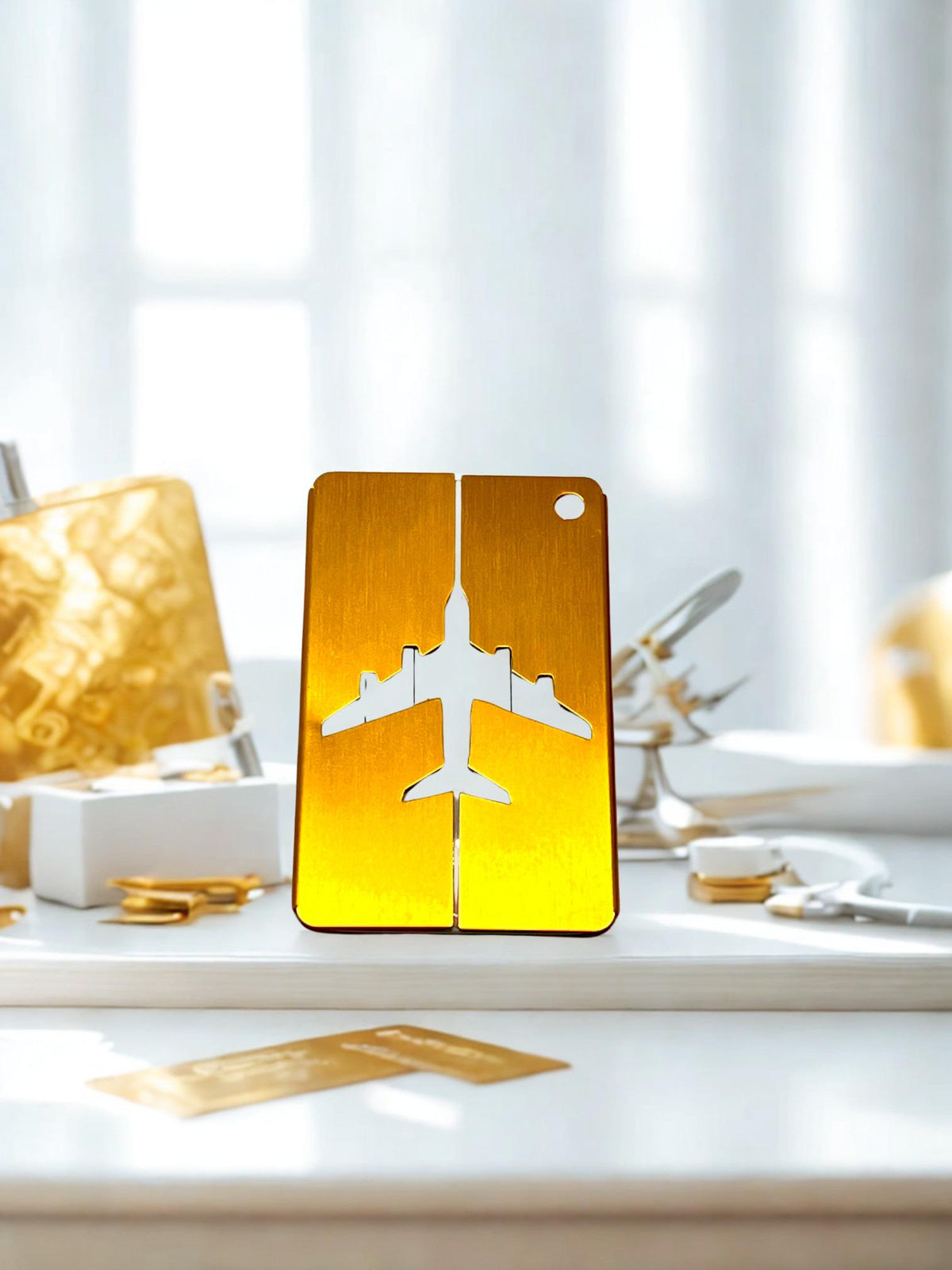 Sigma Gamma Rho Metal Luggage Tag
