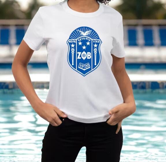 Zeta Phi Beta Sorority Shield T-Shirt