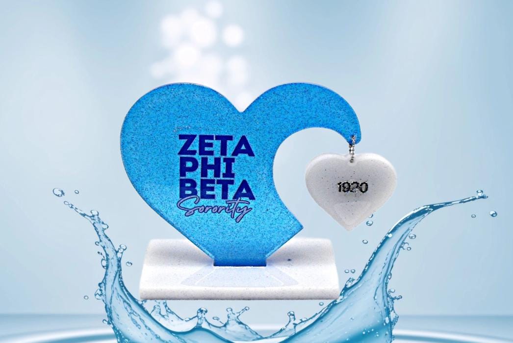 Zeta Phi Beta Heart