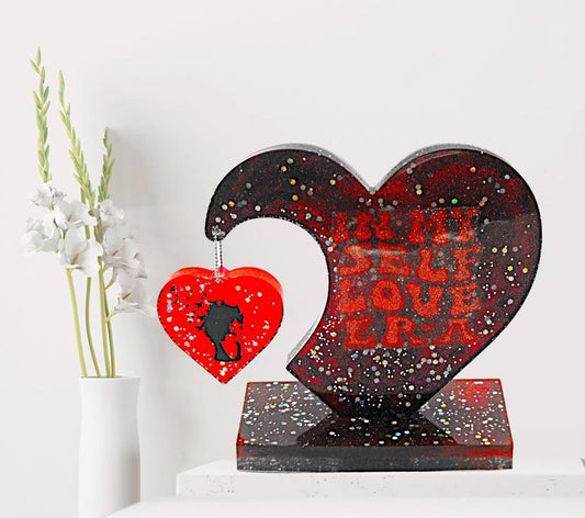 Self Love Era Heart Black and Red Customized