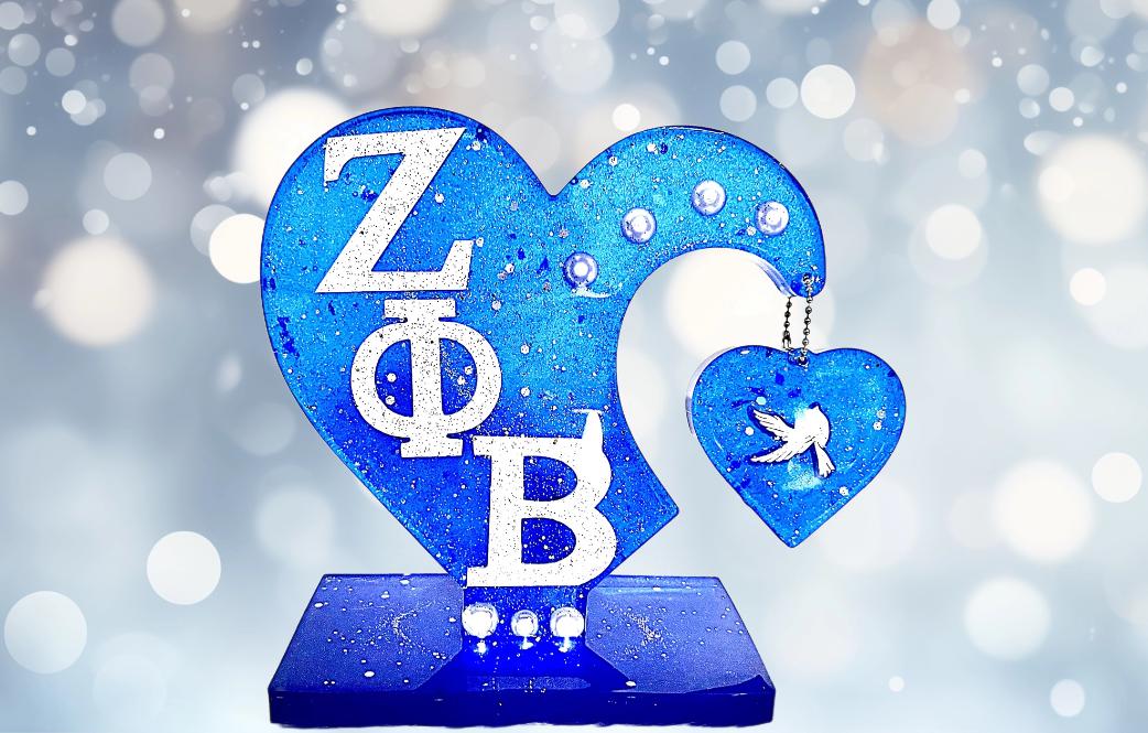 Zeta Phi Beta Heart