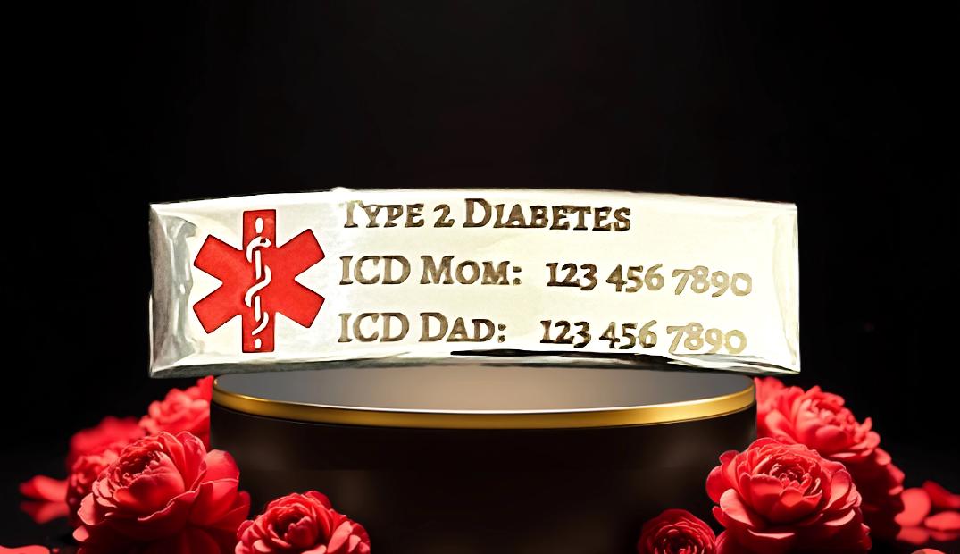 Personalized Laser Engraved Medical ID Bracelet: Adjustable Watch Strap