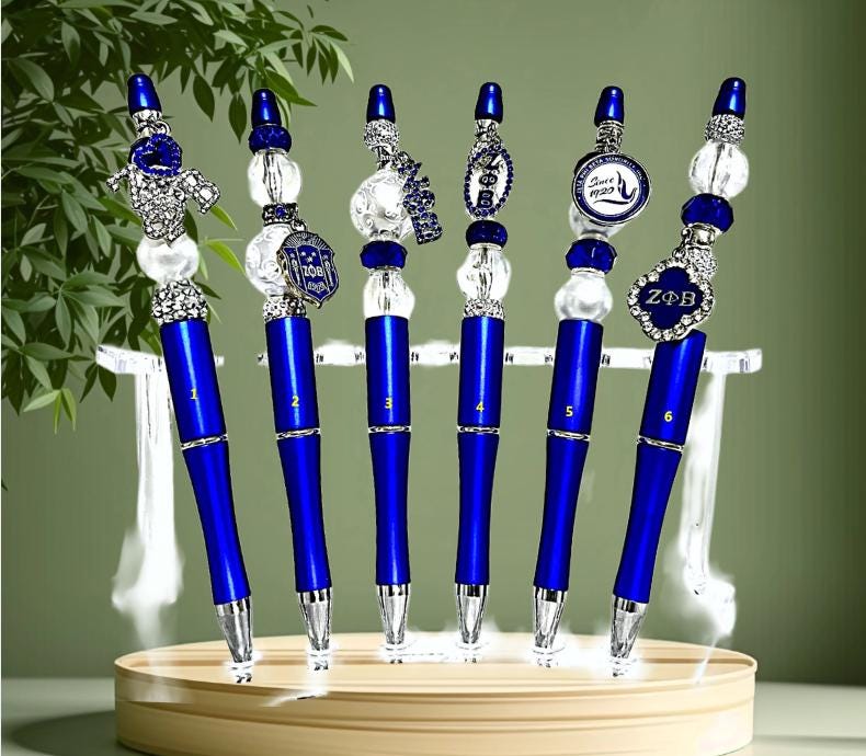 Zeta Phi Beta Jewelry Pens