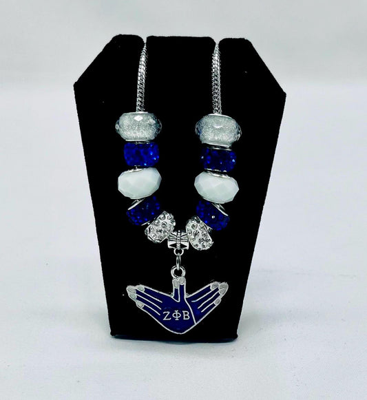 Zeta Phi Beta ZOB Charm Bracelet