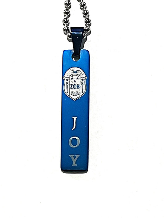 Zeta Phi Beta Bar Necklace