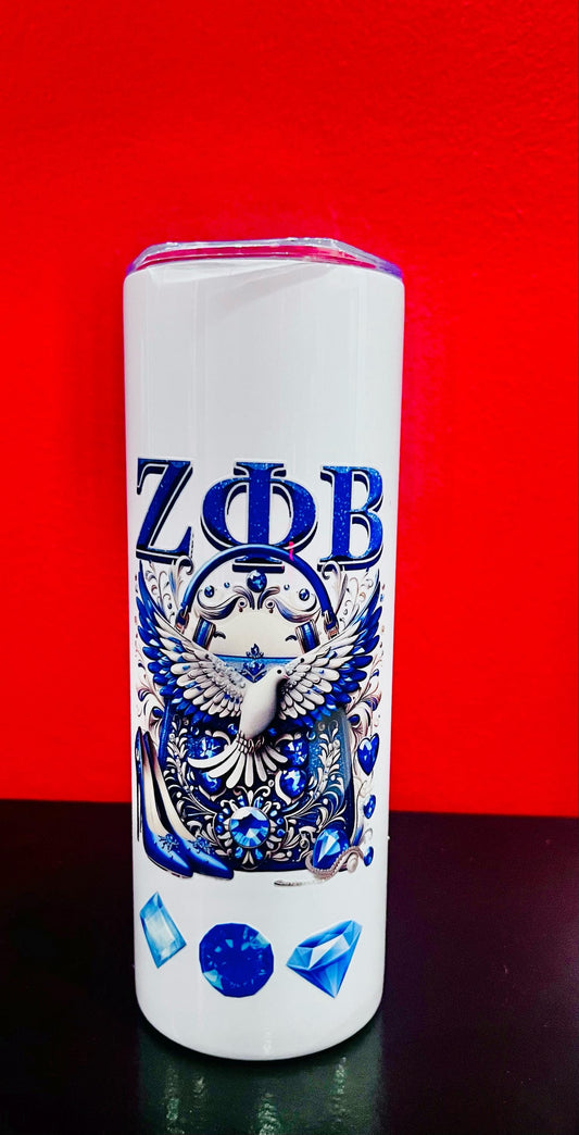 Zeta Phi Beta  Dove 20oz Tumbler