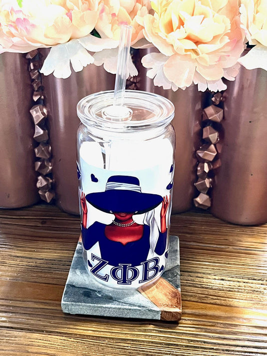 Zeta Phi Beta Lady 16oz Cup