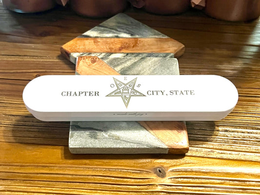 OES Engraved Chapter Pen Set
