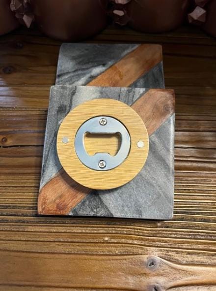 Phi Beta Sigma Bottle Opener with Magnetic Refrigerator Holder