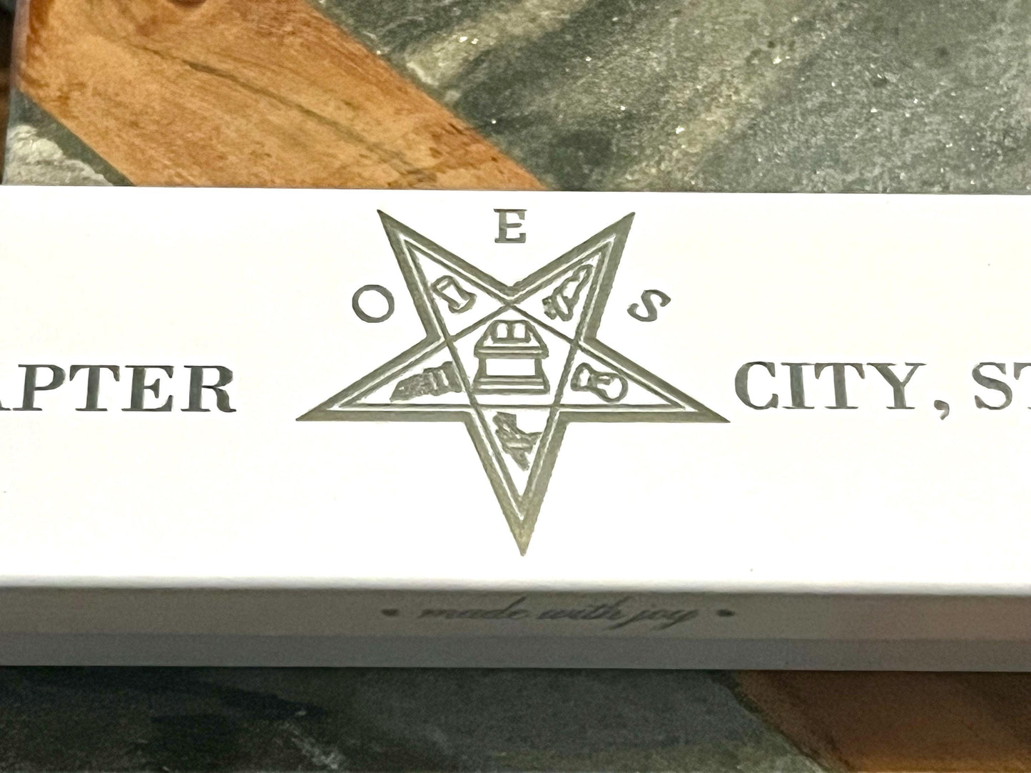 OES Engraved Chapter Pen Set