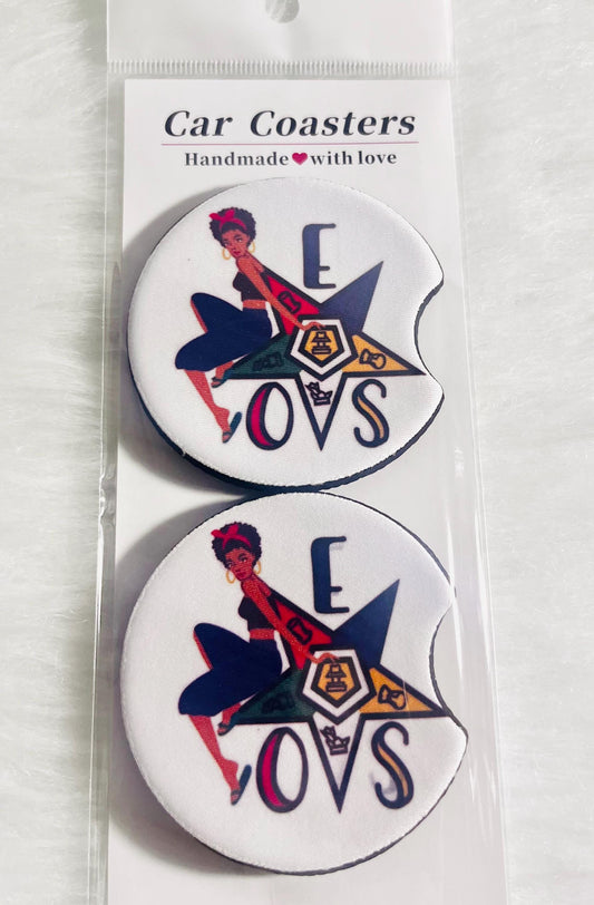 Eastern Star OES Car Coaster
