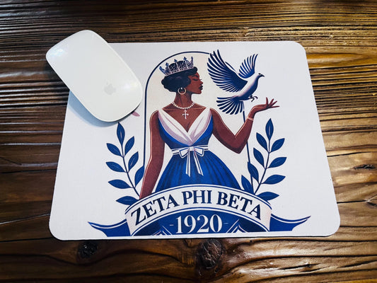 Zeta Phi Beta Queen Mouse Pad