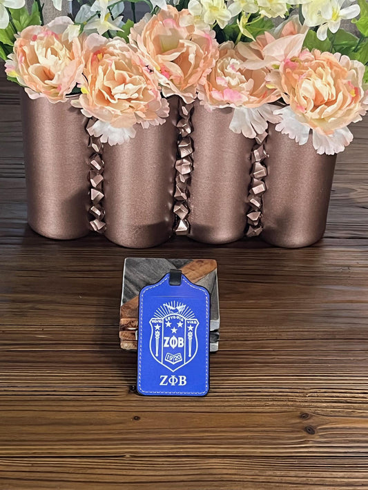 Zeta Phi Beta Luggage Tag: Sorority Travel Accessory
